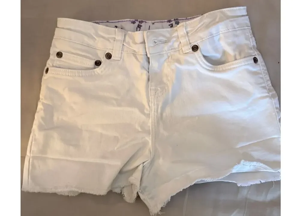 Mini Boden white shorts size 10